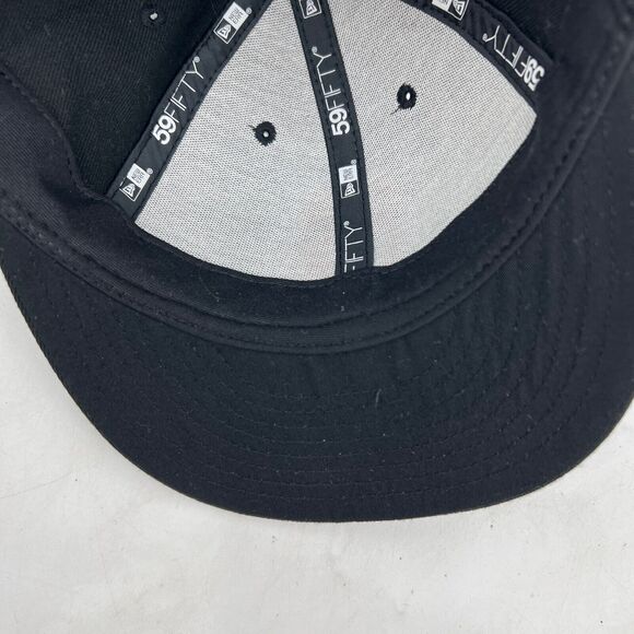 New Era San Francisco Giants Hat Mens 7 1/8 Fitted Black 59Fifty Baseball Cap - Picture 8 of 12